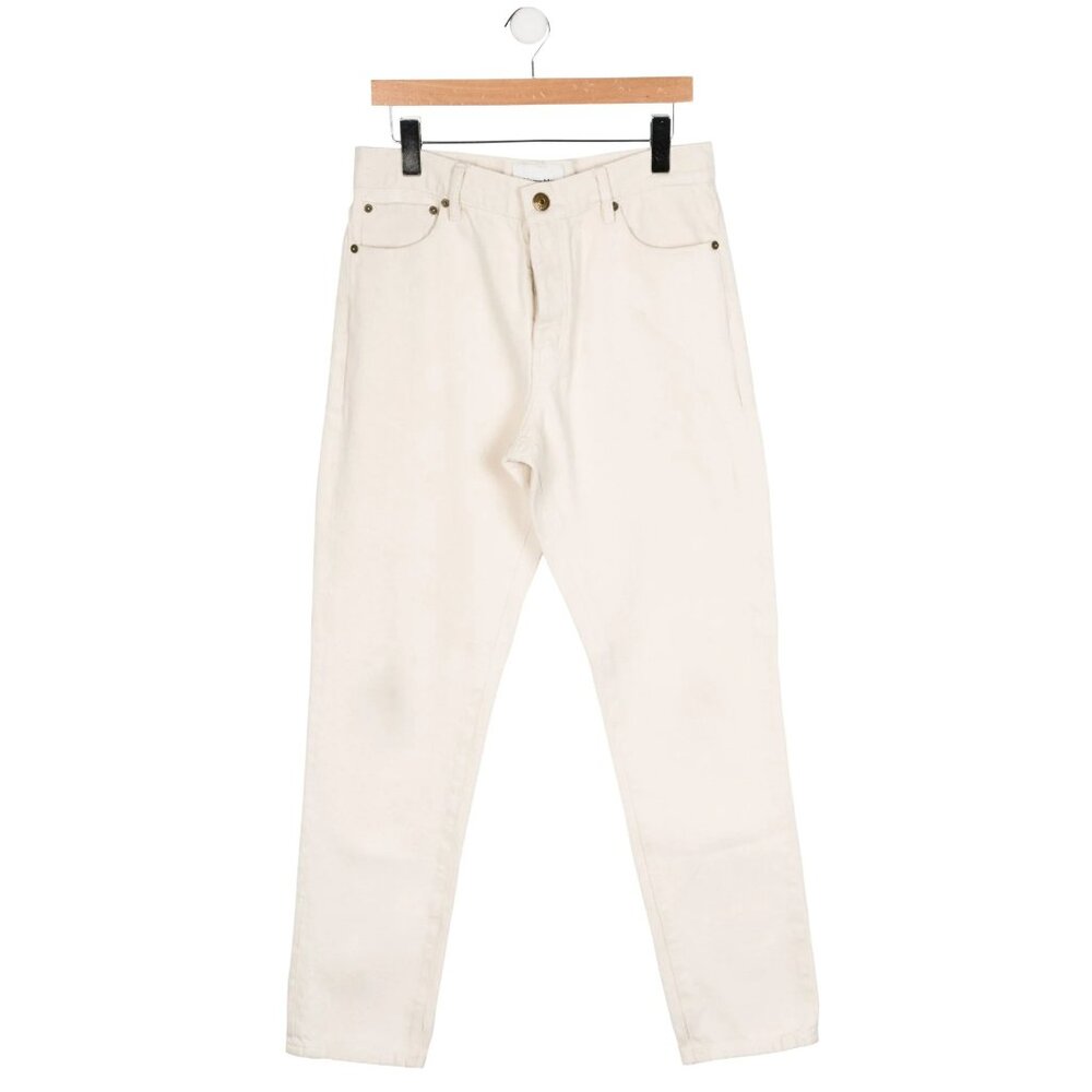 Nanushka Men's Jeans Pants Beige 100% Cotton, Size 32 X 32